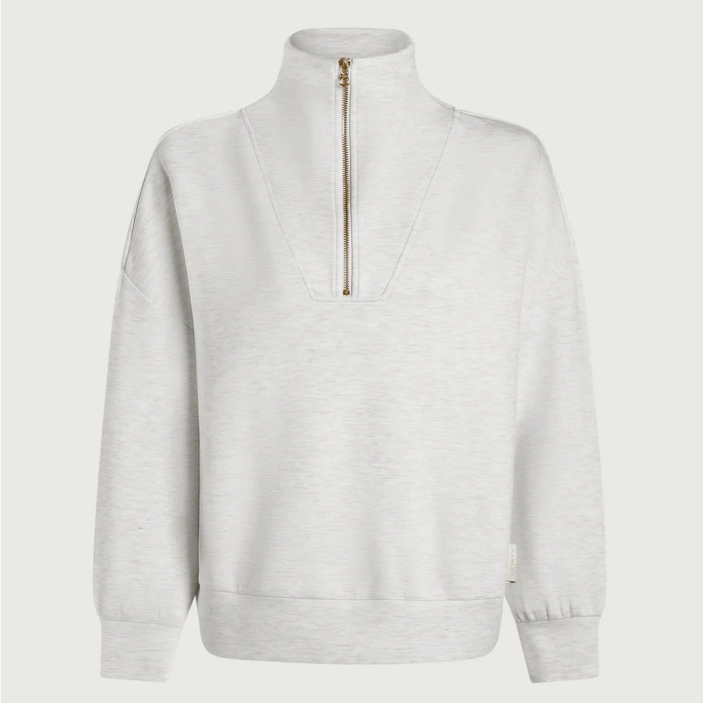 Varley Hawley Ivory Marl Sweatshirt, small